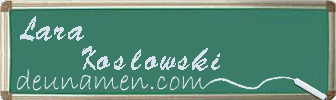 Lara Koslowski Visitenkarte